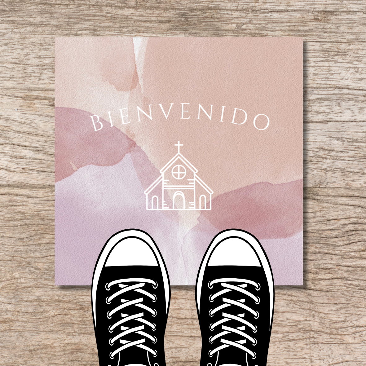 Stickres para Piso - Floor Stickers - Rosa Pastel